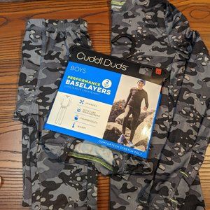 NWT Boys Cuddl Duds Thermal Baselayer Long Johns Underwear Top Bottom Set 4 5 XS